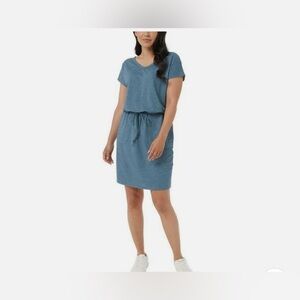 32 Degrees Heather Blue Short Sleeve Dress size Small new w/tags